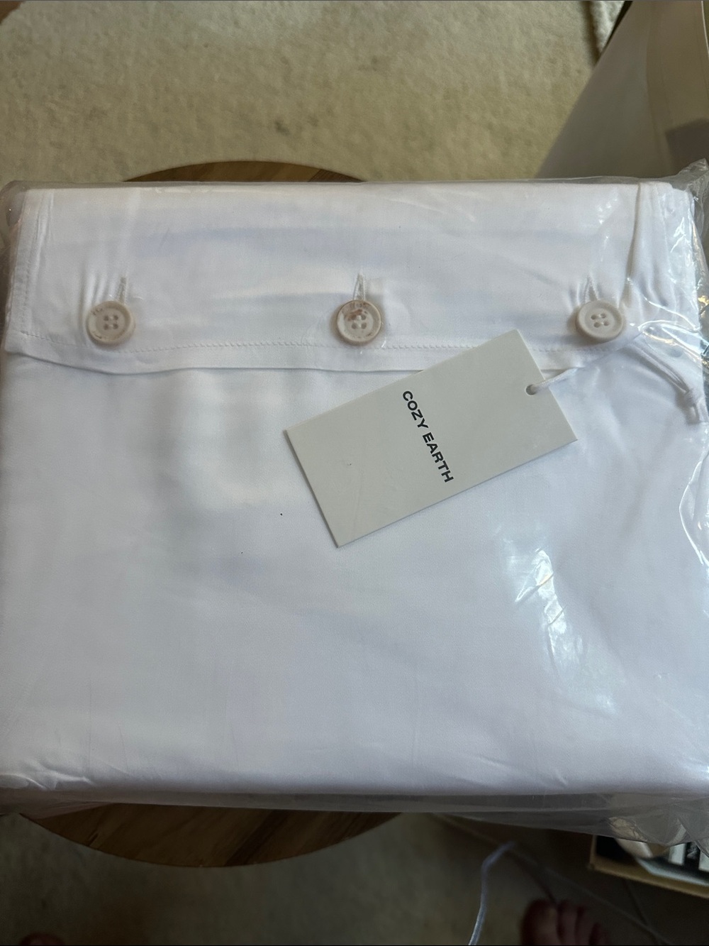 Cozy Earth Bamboo Sheet Set Size Full in White
